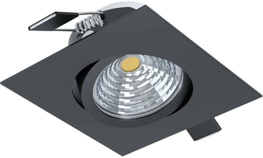 Eglo 33394 SALICETO LED spotlight 6W 88x88mm black clear white neutral white dimmable Lámparas